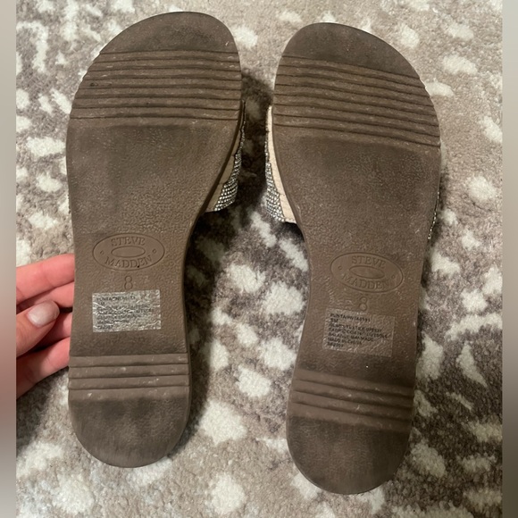 Steve Madden Rhinestone Slide Sandals - Picture 5 of 5